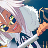 majoukoufu: Ivar bends down to a cat, smiling over his sunglasses (POV you're the cat) (07 - You're a kitty!)