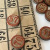 ysilme: Detail of old-fashioned bingo board (Bingo)