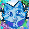beepbird: Blue, a toddler anthropomorphic cat (blue)