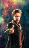 vivdunstan: Drawing of the Eighth Doctor with sonic screwdriver held in his right hand, and night sky behind (eighth doctor)