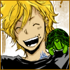 ravensilversea: Katekyou Hitman Reborn Dino laughing with his turtle on his shoulder (KHR 5)
