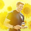 aringofsalt: evan buckley from 911 on a yellow background with sunflowers (Default)