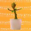luminousdaze: Baby Groot dancing [by lady_turner] (Marvel-MCU 04)
