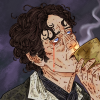 poetforthefallen: The Eighth Doctor drinks from the goblet in "The Night of the Doctor," eyes upturned in ecstasy, with a single bloody tear. (Default)