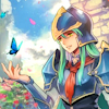 sarajayechan: Nephenee relaxing as a butterfly hovers near her outstretched hand ([FE Tellius] Nephenee)