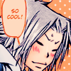 arimamary: gokudera hayato with a speach bubble that says "so cool." (gokudera-fanboy)