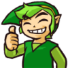 zavodilaterrarium: Green Link giving a thumbs up. (Link Thumbs Up)