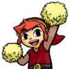 zavodilaterrarium: Red Link cheering. (Link Cheer)