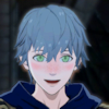 sarajayechan: Ashe blushing as he talks to Byleth in the Goddess Tower the night of the ball ([FE3H] Ashe)