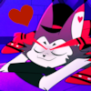 sarajayechan: Husk smiling contentedly as he gets a massage ([Hazbin Hotel] Husk)