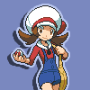 sarajayechan: Lyra smiling and holding a Pokeball ([Pokemon Johto] Lyra)