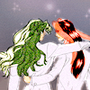 sarajayechan: Touga and Saionji with their arms around each other, finally free of Ohtori and Akio for good ([RG Utena] Touga/Saionji)