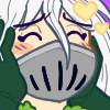 solis_solaire: A drawing of Balam Shichirou from Mairimashita! Iruma-kun, holding his face in his hands and squealing happily. (Default)