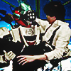 linky: Zerorider holding Baku. (Zeztz: ZeroBaku)