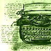 raptureofthemoon: patina'd old typewriter (writing)