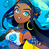 sarajayechan: Nessa surrounded by her element ([Pokemon Galar] Nessa)
