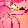 militarypenguin: Angel clutching the back of his neck with an irritated expression, from Hazbin Hotel. (HH - the hell was that for?!)