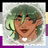 asuraid: A drawing of Sylvie, an original Genshin character, with a pride border around it. Within it are the asexual and cassgirl flags. (Default)