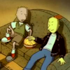 sarajayechan: Doug and Roger sharing a bowl of popcorn. Roger's not beating the "gay for Doug" allegations. ([Doug] Doug/Roger)