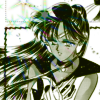 i_like_the_stars: Sailor Pluto from the Sailor Moon manga, overlay of olive-green with some light effects (SM Sailor Pluto)