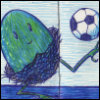 ritabuuk: Theobald the Egg, with his soccer ball (Default)