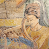 minutia_r: a mosaic of a woman playing a harp (mfpf2026)