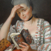 acatwhowrites: Portrait of Marie-Joséphine Buron by Jacques-Louis David (reading)