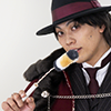 linky: Kamuri holding a cat toy. (My-th: Kamuri - Toy)