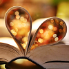 milkymoon: The pages of a book, shaped like a heart. (Book love.)