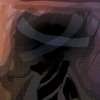 wingsandteeth: a strange creature of darkness, stone, and cloth. roughly humanoid, with a head of swirling void. (Default)