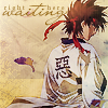 shanaqui: Sanosuke from Rurouni Kenshin. Text: right here waiting. ((Sanosuke) Patient)