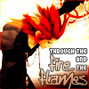 shanaqui: Axel from Kingdom Hearts II. Text: through the fire and flames. ((Axel) Burn baby burn)