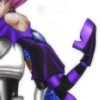 badluckbabe: (Flirt: Leg up being kissed)
