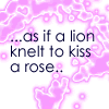 zzanthalinn: ...as if a lion knelt to kiss a rose... (Default)