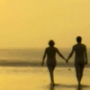 pionie: Alan and Joanna walk naked into the sea (GW)