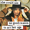 misbegotten: Romana sees no good reason to act her age (DW Act Her Age)
