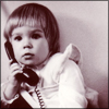 anglepoiselamp: This is my favouritest photo of me! ([Me] Wee Sugar phones home.)