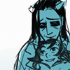 ghostbun: Equius and Nepeta from Homestuck, cuddling, they clearly love each other very much, im going to kiss this picture (♢ nothing else means anything)