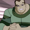 someonetoscold: Sandman with an eyebrow raised and his hands clasped in front of him (srs flint is srs)