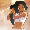 thelastwaterbender: Katara wringing water out of her hair and grinning flirtatiously. (flirty)