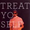 goodbyebird: Parks and Recreation: Tom Haverford thinks you should treat yo self. (P&R cashmere velvet candy cane)