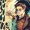 salamandroid: Anthony J. Crowley from Good Omens in steampunk style. (steampunk is cool)