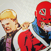 trickshot: [art↺gabriel hardman] (+brian) (⇀ putty arrows no big deal)