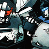 mmouse15: IDW Prowl and Jazz close together (ProwlxJazz close)