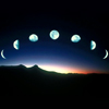 mmouse15: time lapse photos of the moon in its various phases going across the night sky (Moon phases)