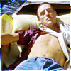 copracat: Paul Weller reclining in a boat in a scene from the music video for 'Long Hot Summer' (summery boy)