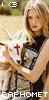 chickgonebad: Photo of a woman cradling a goat, with caption "I <3 Baphomet" (Baphomet)