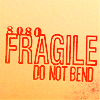 manifold: Fragile: do not bend. (fragile do not bend)