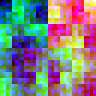 pne: A picture with a complex, fractal colour gradient. (fractal colours)