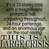 vae: (BlackAdder: text: large crisis)